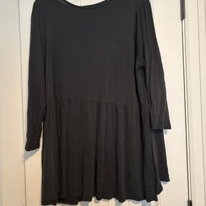Tickled Teal Charcoal Tunic Top